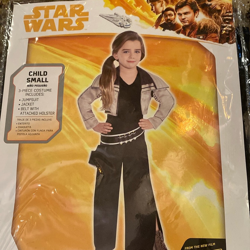 Solo Star Wars Qi'ra 3 Pc Halloween Costume Child Sz Small 4-6 Disney NEW
